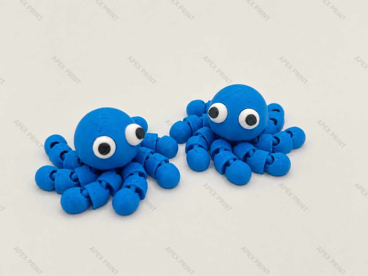 3D Printed Articulated Octopus Toy - 0000