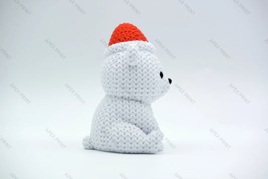 3D Printed Christmas Bear Figurine