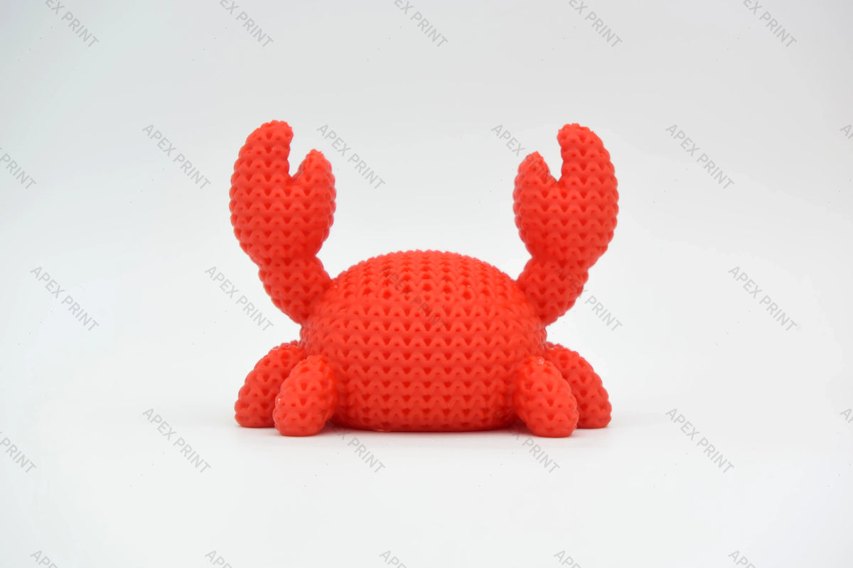 3D Printed Crochet-Style Crab Figurine