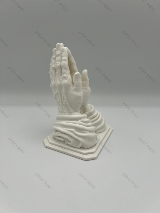 3D Printed Praying Hands Sculpture