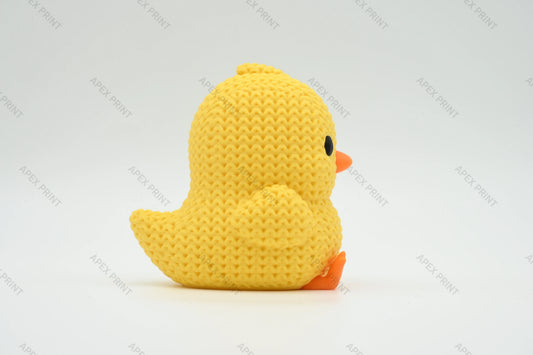 3D Printed Crochet-Style Chick Figurine