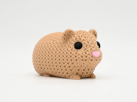 3D Printed Crochet-Style Guinea Pig Figurine