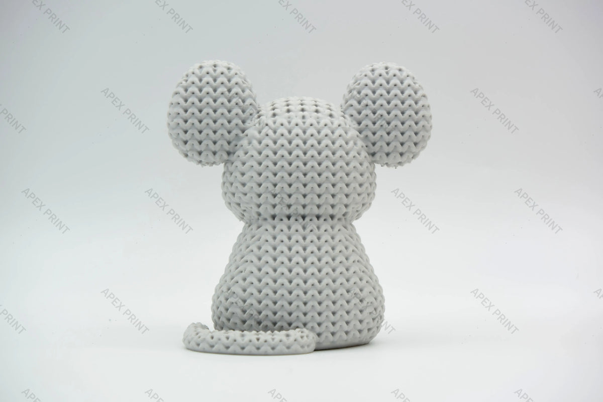 3D Printed Crochet-Style Mouse Figurine