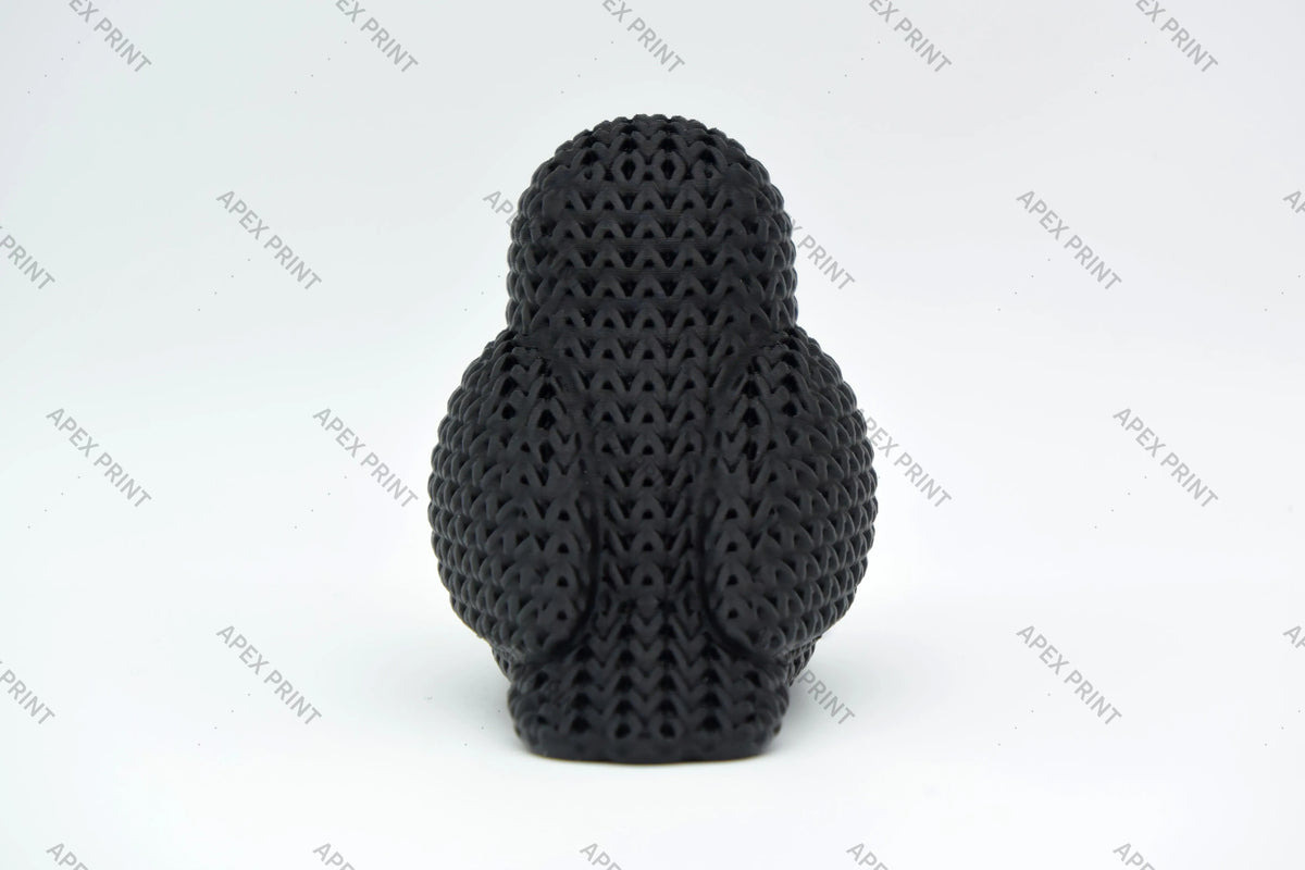 3D Printed Crochet-Style Crow Figurine