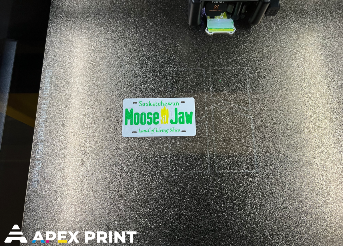 3D Printed Personalized Saskatchewan License Plate Keychain