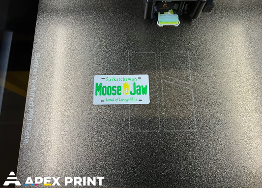 3D Printed Personalized Saskatchewan License Plate Keychain