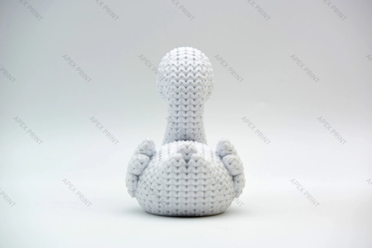3D Printed Crochet-Style Swan Figurine