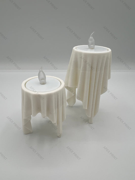 3D Printed Draped Sheet Candle Holder