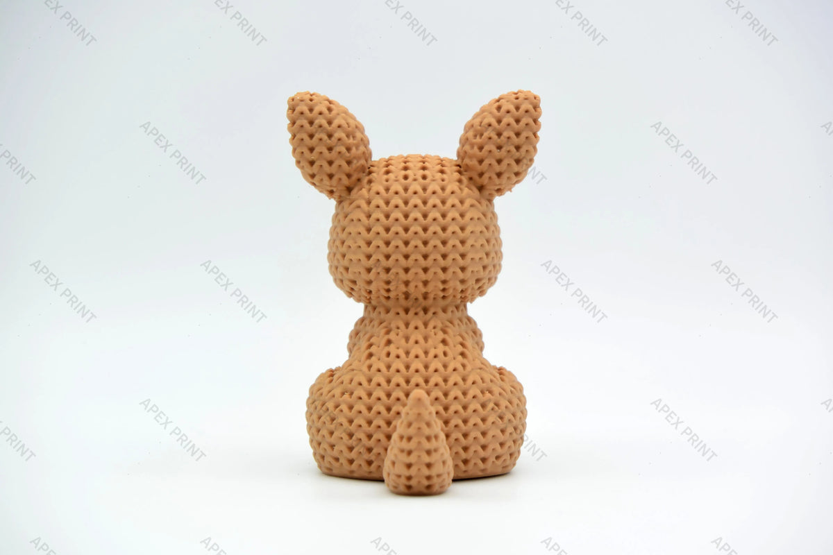 3D Printed Crochet-Style Kangaroo Figurine