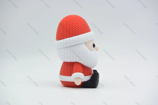 3D Printed Crochet-Style Santa Figurine