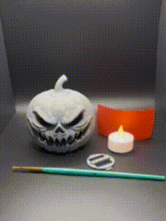 Glowing Jack-O-Lantern