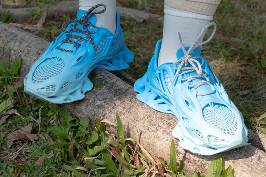 3D printed thick-soled casual shoe