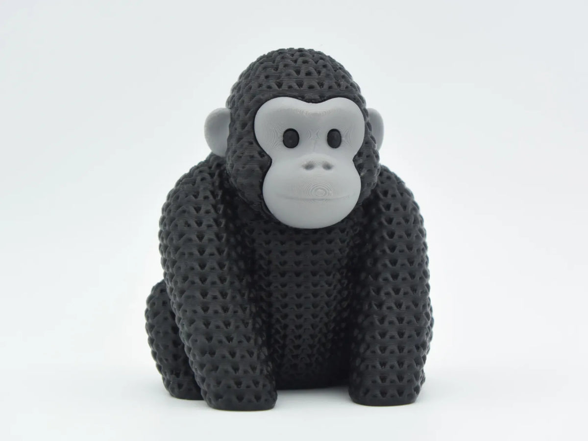 3D Printed Crochet-Style Gorilla Figurine