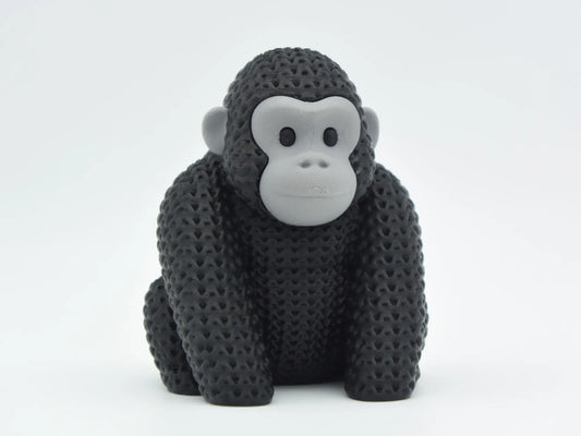 3D Printed Crochet-Style Gorilla Figurine