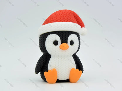3D Printed Christmas Penguin Figurine