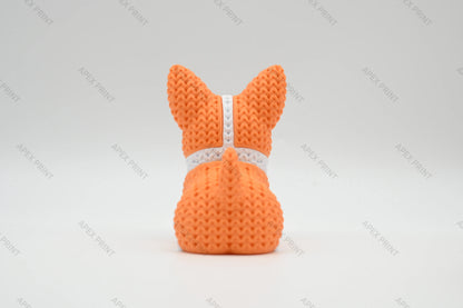 3D Printed Crochet-Style Corgi Figurine