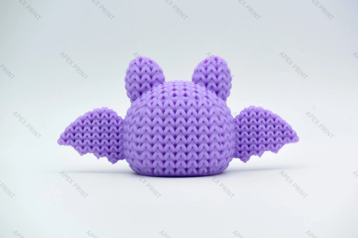 3D Printed Crochet-Style Bat Figurine