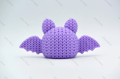 3D Printed Crochet-Style Bat Figurine