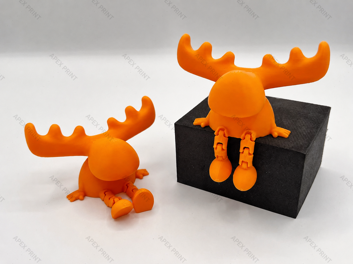 3D Printed Moose with Articulated Legs