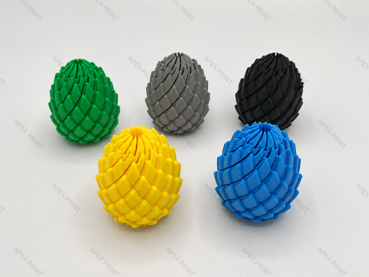 3D Printed Small Articulated Pinecone Toy - 0000