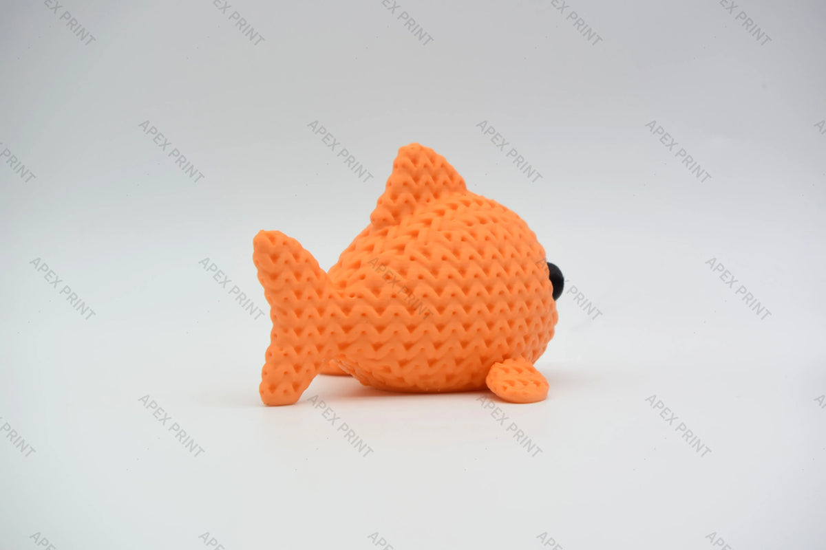 3D Printed Crochet-Style Fish Figurine