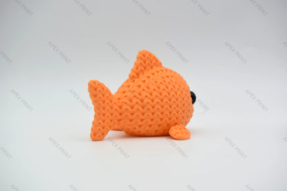 3D Printed Crochet-Style Fish Figurine