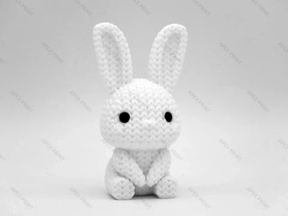 3D Printed Crochet-Style Bunny Figurine