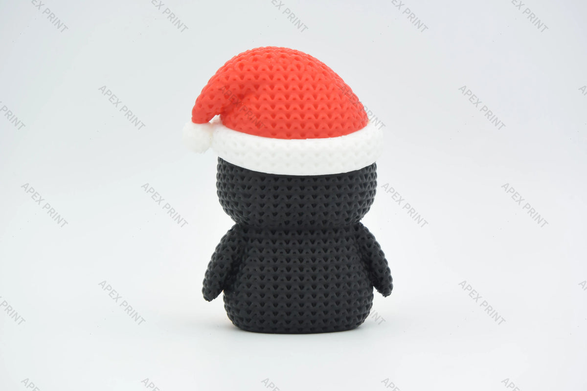 3D Printed Christmas Penguin Figurine