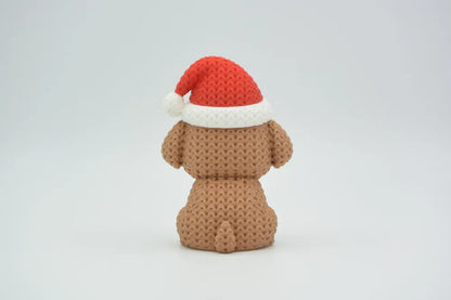 3D Printed Christmas Puppy Figurine