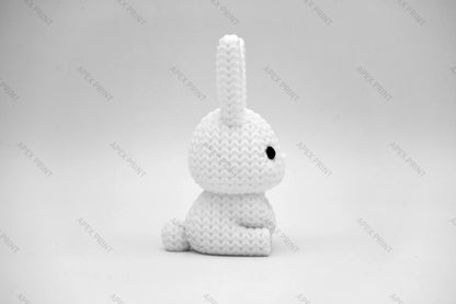 3D Printed Crochet-Style Bunny Figurine