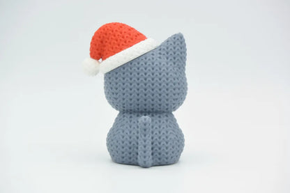 3D Printed Christmas Cat Figurine