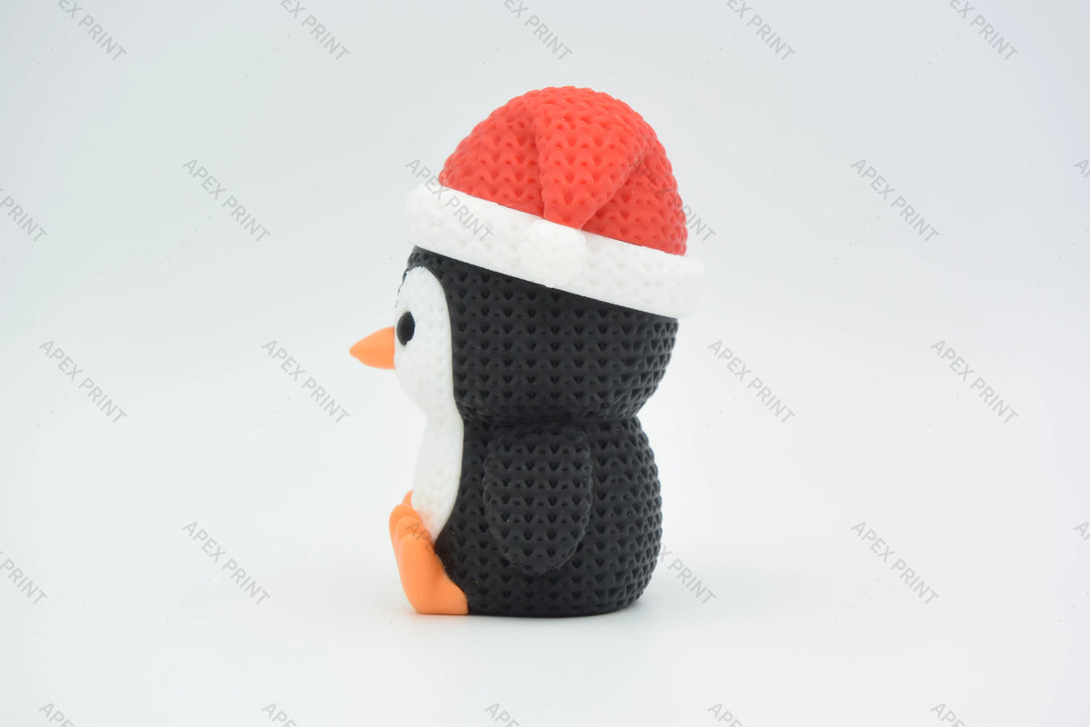 3D Printed Christmas Penguin Figurine