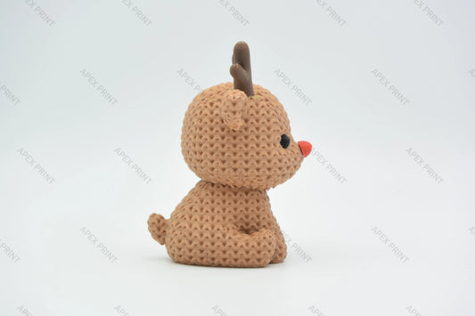 3D Printed Christmas Reindeer Figurine