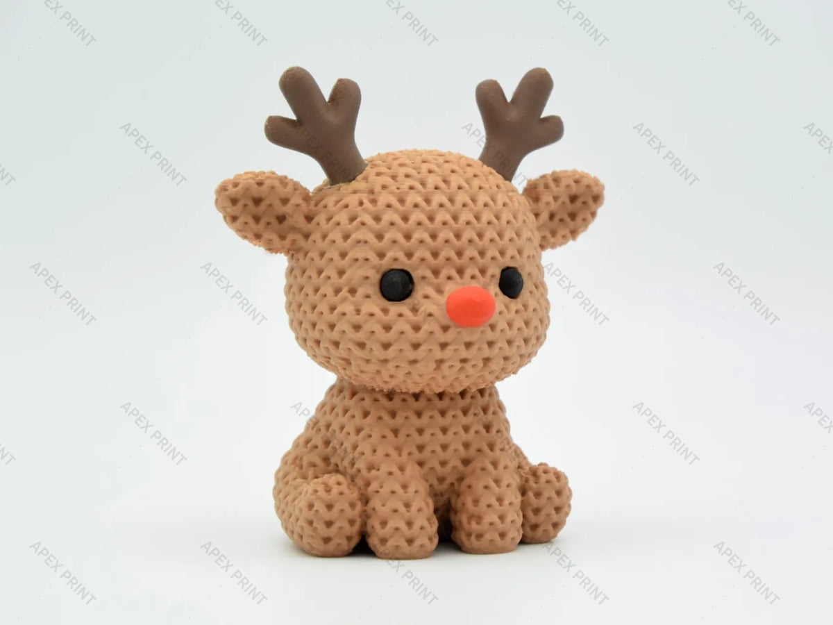 3D Printed Christmas Reindeer Figurine