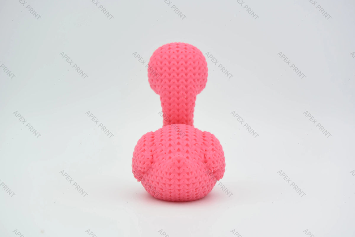 3D Printed Crochet-Style Flamingo Figurine