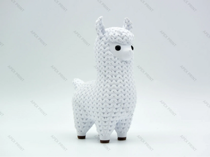 3D Printed Crochet-Style Alpaca Figurine