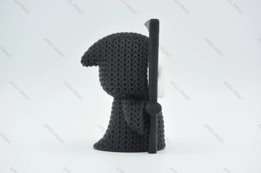 3D Printed Crochet-Style Grim Reaper Figurine