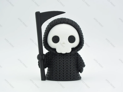 3D Printed Crochet-Style Grim Reaper Figurine