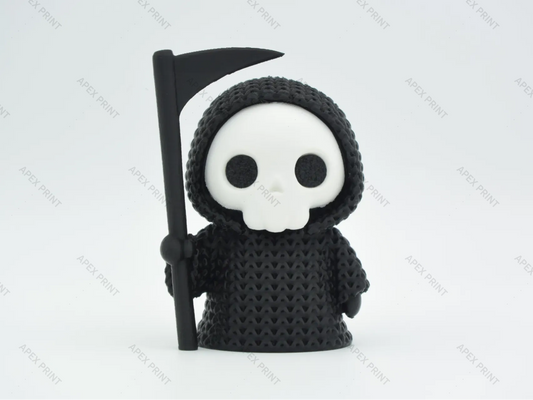 3D Printed Crochet-Style Grim Reaper Figurine