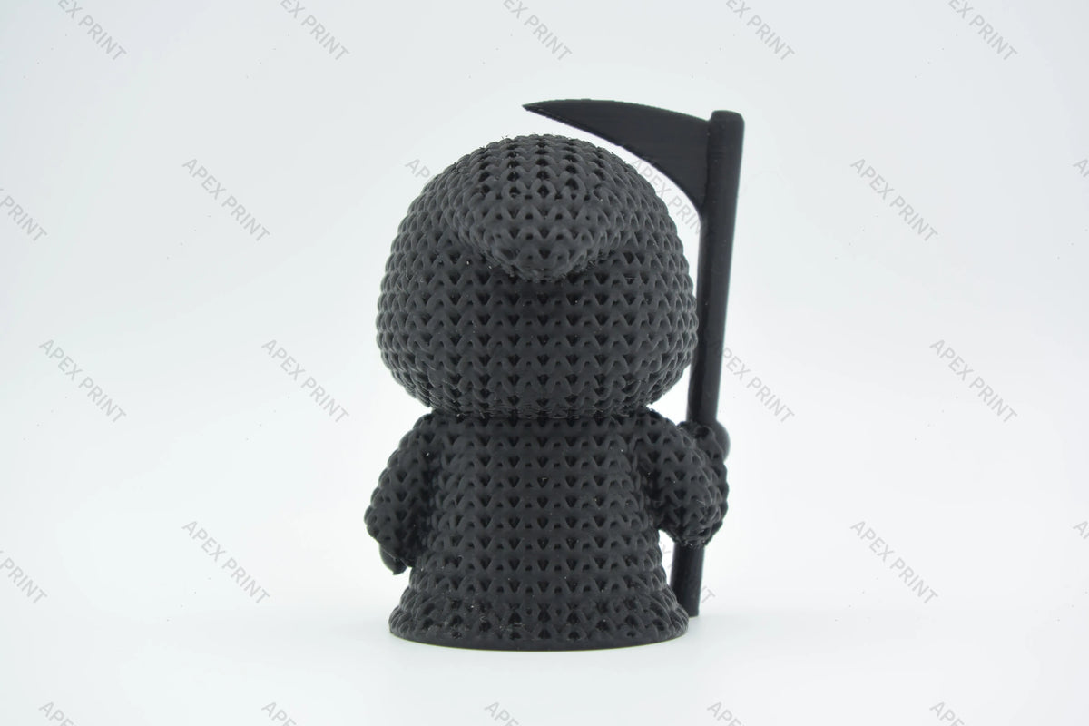 3D Printed Crochet-Style Grim Reaper Figurine