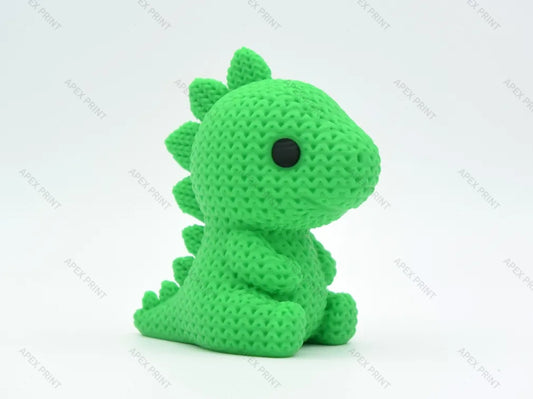 3D Printed Crochet-Style Dinosaur Figurine