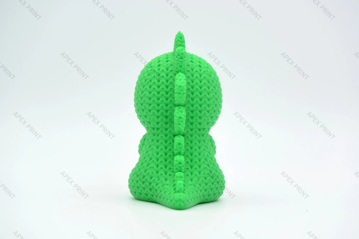 3D Printed Crochet-Style Dinosaur Figurine