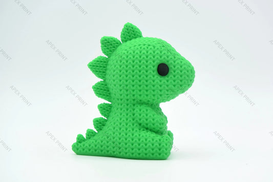3D Printed Crochet-Style Dinosaur Figurine