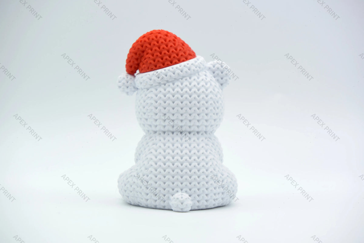3D Printed Christmas Bear Figurine