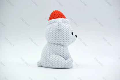 3D Printed Christmas Bear Figurine