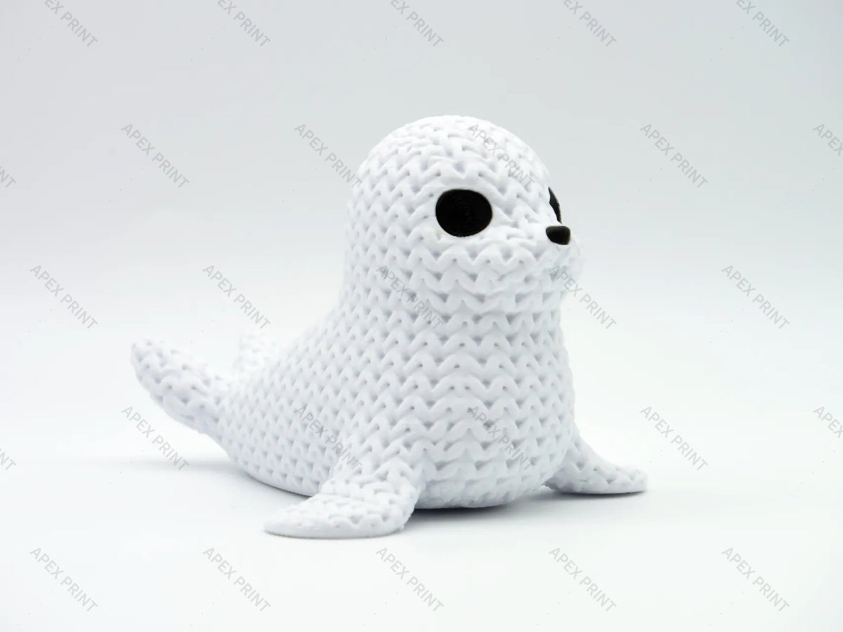 3D Printed Crochet-Style Seal Figurine