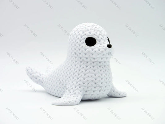 3D Printed Crochet-Style Seal Figurine