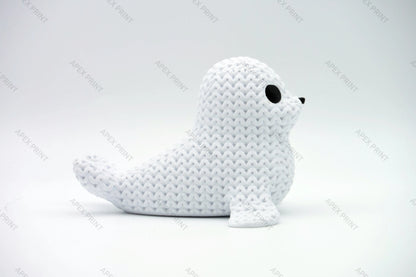 3D Printed Crochet-Style Seal Figurine