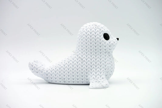 3D Printed Crochet-Style Seal Figurine