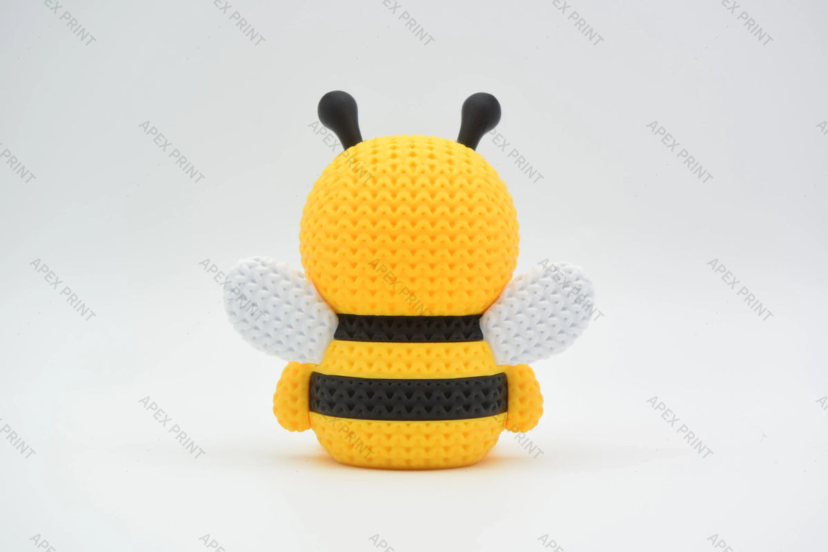 3D Printed Crochet-Style Bee Figurine